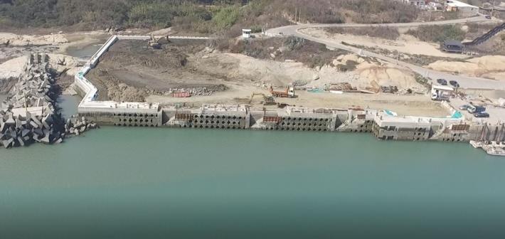 1100327前瞻水環境計畫 -新湖及復國墩漁港海事工程1.72億工程部分驗收。(復國墩漁港)