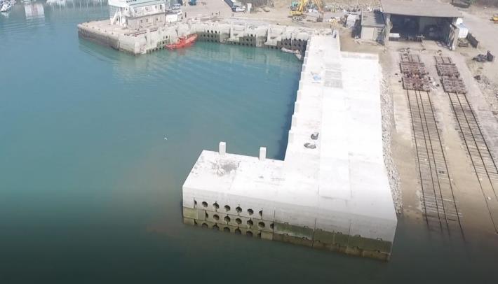 1100327前瞻水環境計畫 -新湖及復國墩漁港海事工程1.72億工程部分驗收。(新湖漁港)