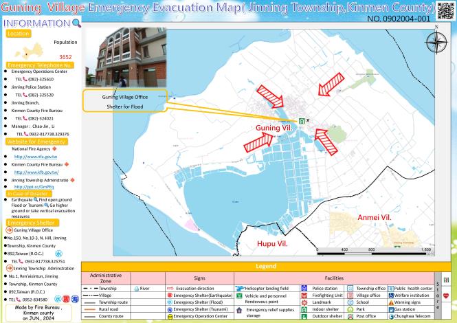 Guning Village Evacuation Maps