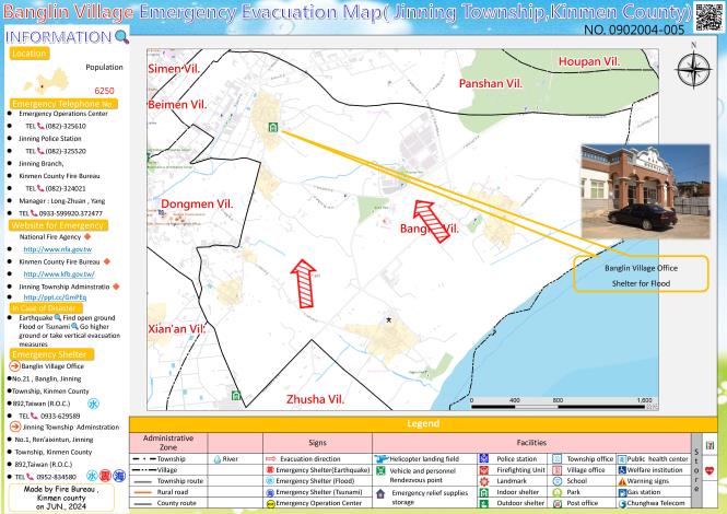 Banglin Village Evacuation Maps