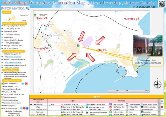 Linhu Village Evacuation Ma