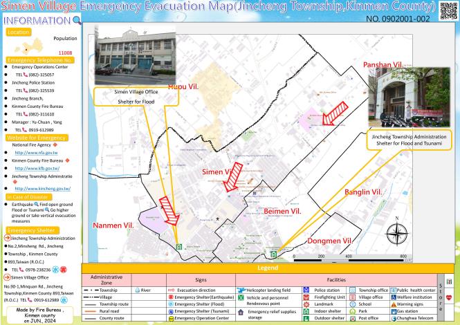 Simen Village Evacuation Ma