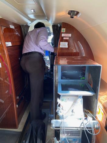 1090610 飛特立航空股份有限公司完成衛生福利部金門醫院主動脈內氣球幫浦(IABP)適航驗證2
