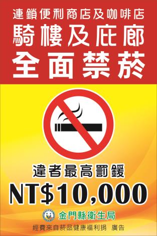 2020-超商及咖啡店禁菸標示牌