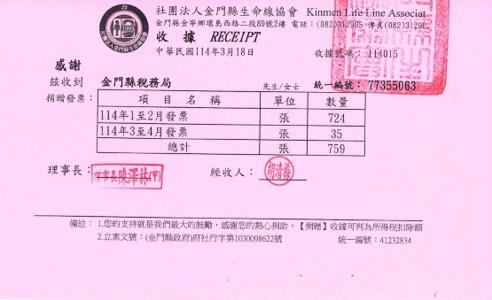 1140420帶來幸福的-稅天堂匯集民眾愛心發票轉贈生命線