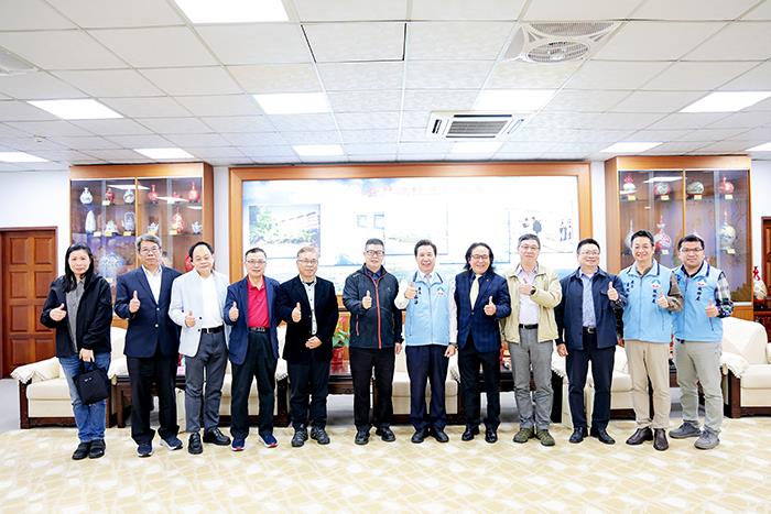 1140414 金門馬祖地區建築師公會新任理事長周壽海等一行人拜會陳福海縣長